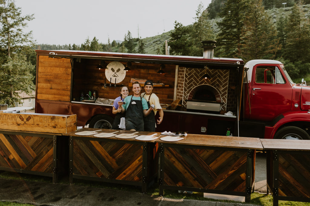 wedding catering pizza truck wood burning oven