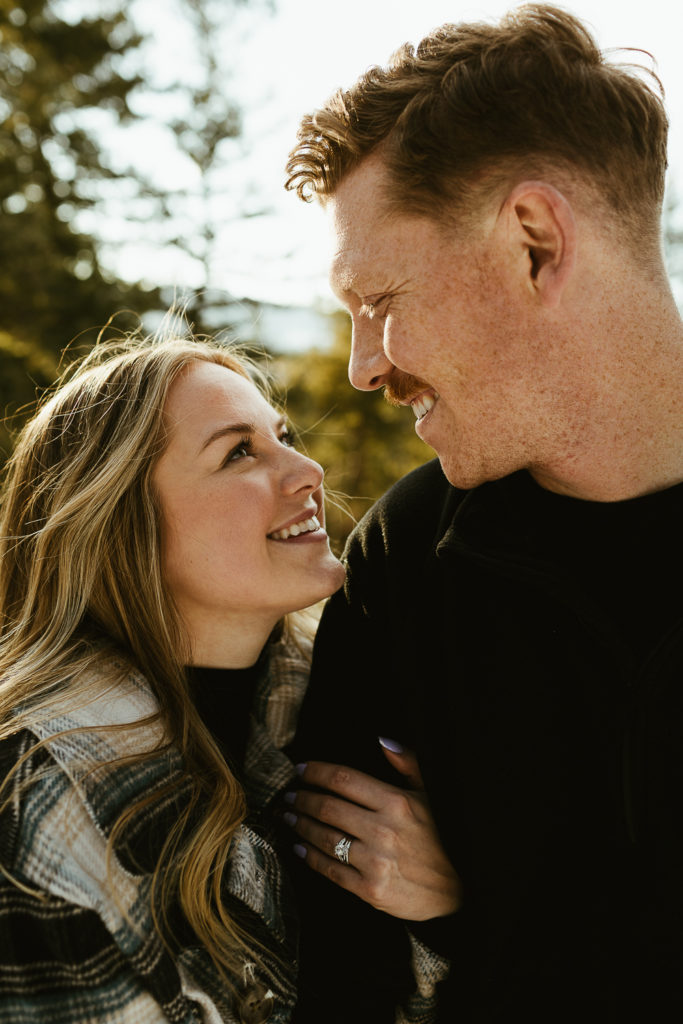 couple getting married engagement photo